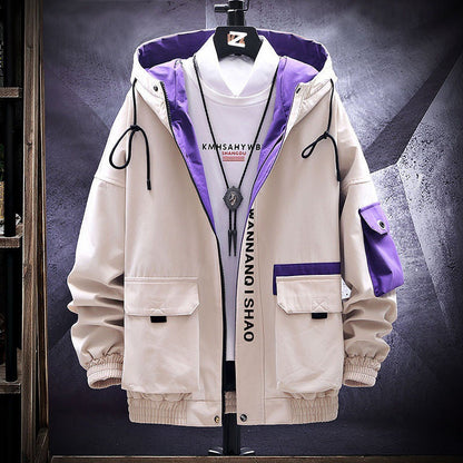 Veste imperméable à capuche imperméable pour homme
