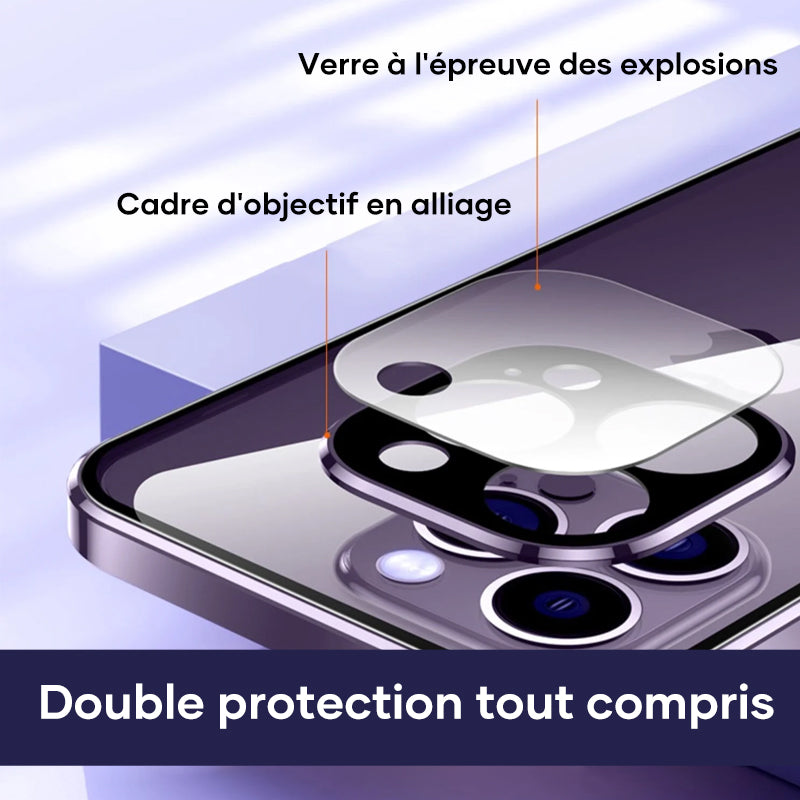 Coque iPhone avec boucle double face