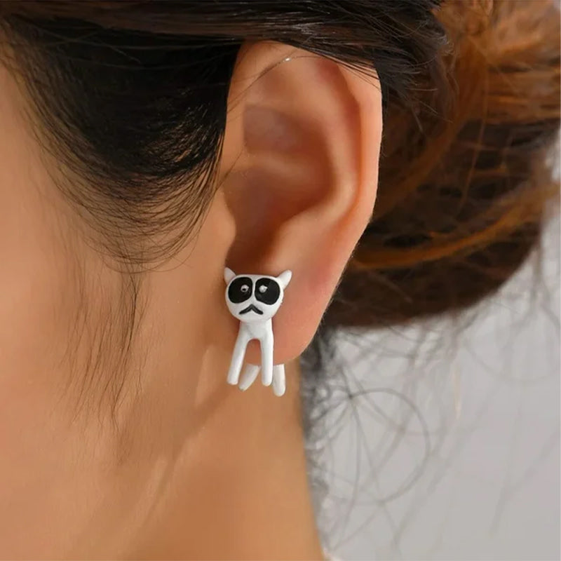 Boucles d'Oreilles Décorative de Chaton