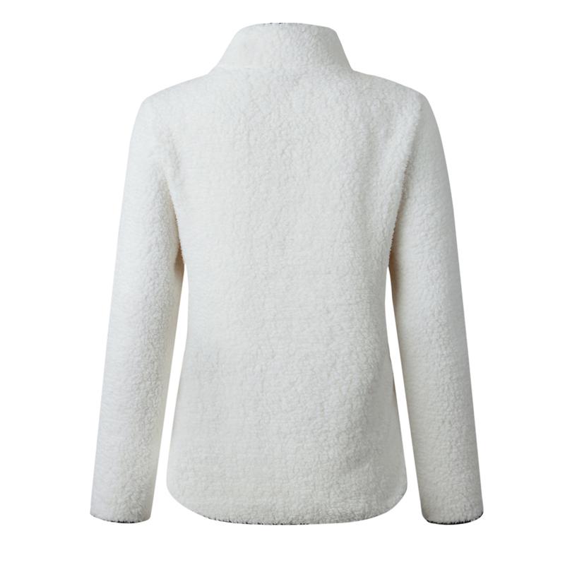 Manteau Zippé À Manches Longues