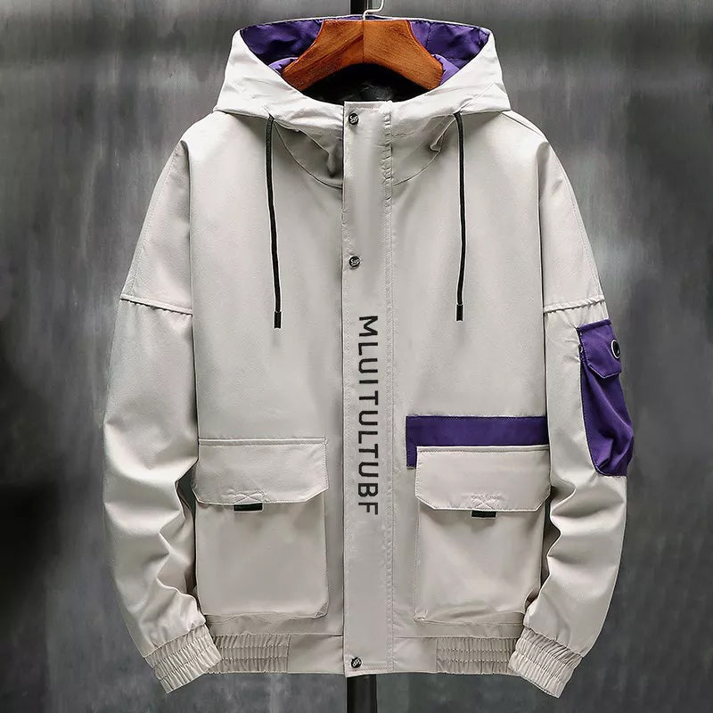Veste imperméable à capuche imperméable pour homme