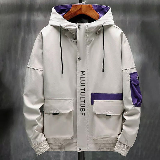 Veste imperméable à capuche imperméable pour homme