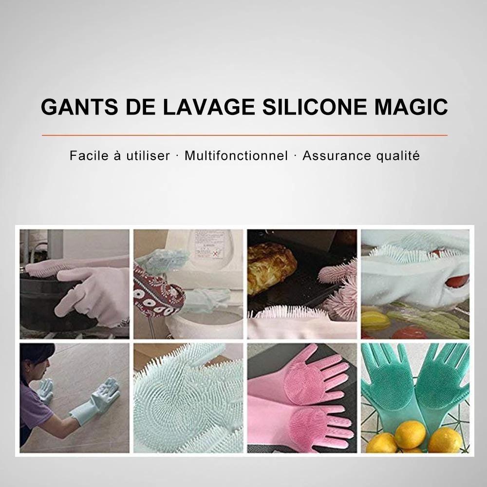 Gants De Lave-Vaisselle En Silicone