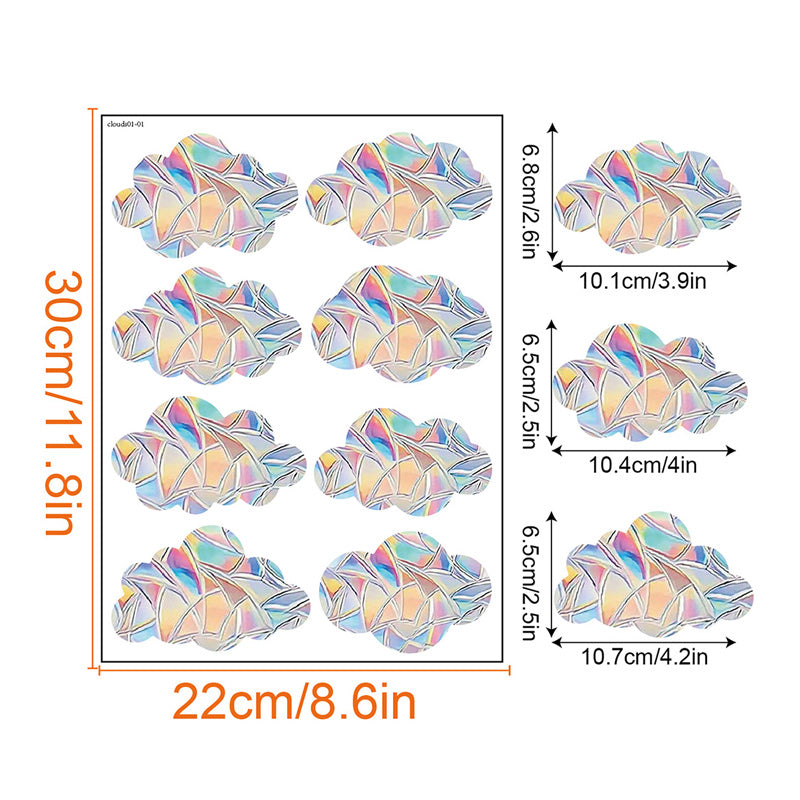 Autocollants colorés pour fenêtres