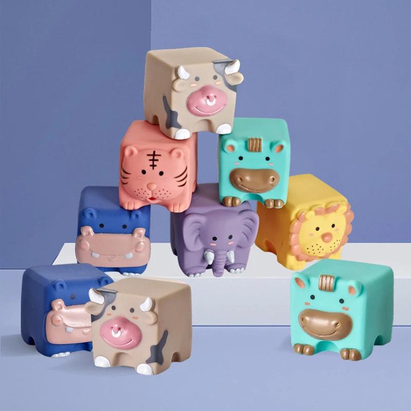 Blocs de Construction Souples Dessin Animé pour Nourrissons