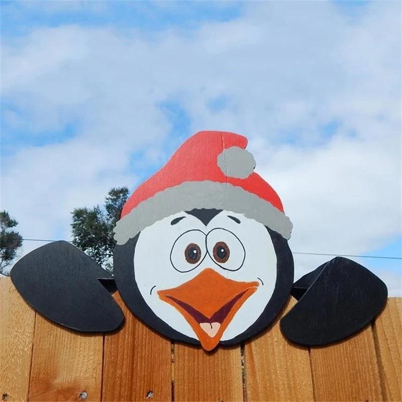 🎅Prévente de Noël🎅Décoration de Clôture sur le Thème de Noël