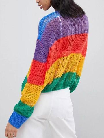 Pull à manches longues Rainbow
