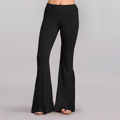Femmes Pantalon Évasées Dentelles de la Mode