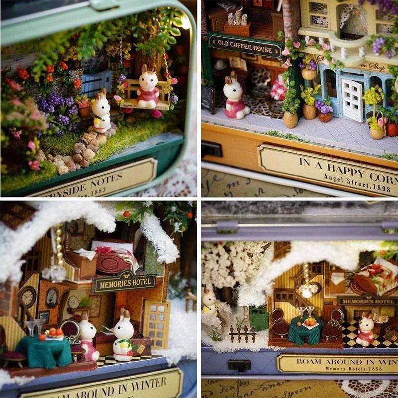 🔥Maison de poupée miniature 3D avec des jouets de bricolage légers