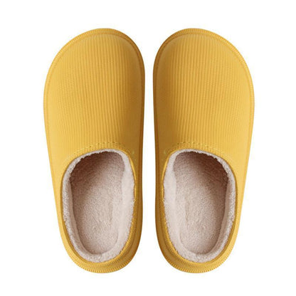 Chaussons d'hiver unisexe imperméables et chauds