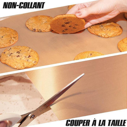 Hirundo 2Pcs Tapis de Cuisson De Gril Résistant à la Chaleur