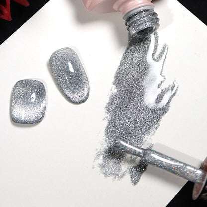 🎉Vernis à Ongles œil de Chat Laser Diamanté