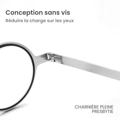 Lunettes de Lecture Pliables Anti-Lumière Bleue en Titane