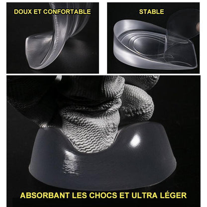 Semelle Intérieure en Silicone de Rehaussement