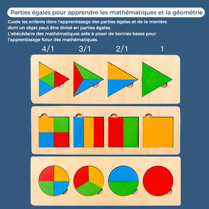 🖼️🎨Jeu de Tri en Bois avec Formes Géométriques🖼️