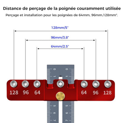 Perforateur de Trous de Poignée de Tiroir