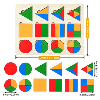 🖼️🎨Jeu de Tri en Bois avec Formes Géométriques🖼️