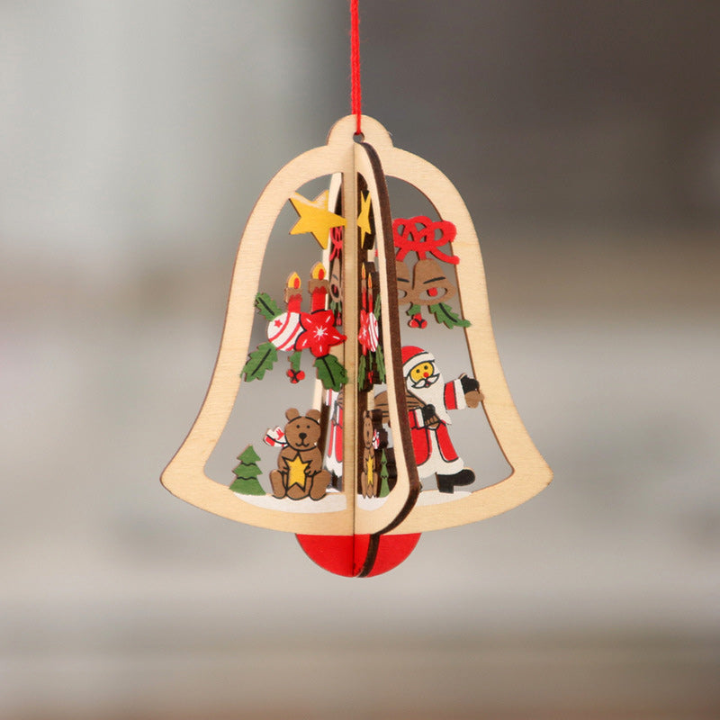 Pendentif en Bois de Noël