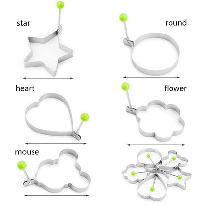 Moules à œufs frits en acier inoxydable