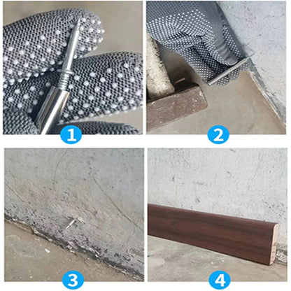 Clou sans Soudure à Fil de Plinthe à Double Tête