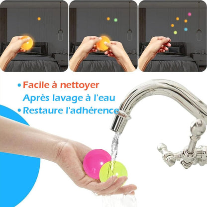 Boules adhésives phosphorescentes