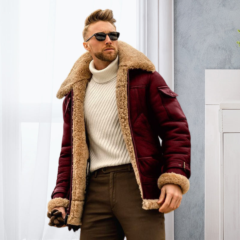 Veste mi-longue épaisse homme