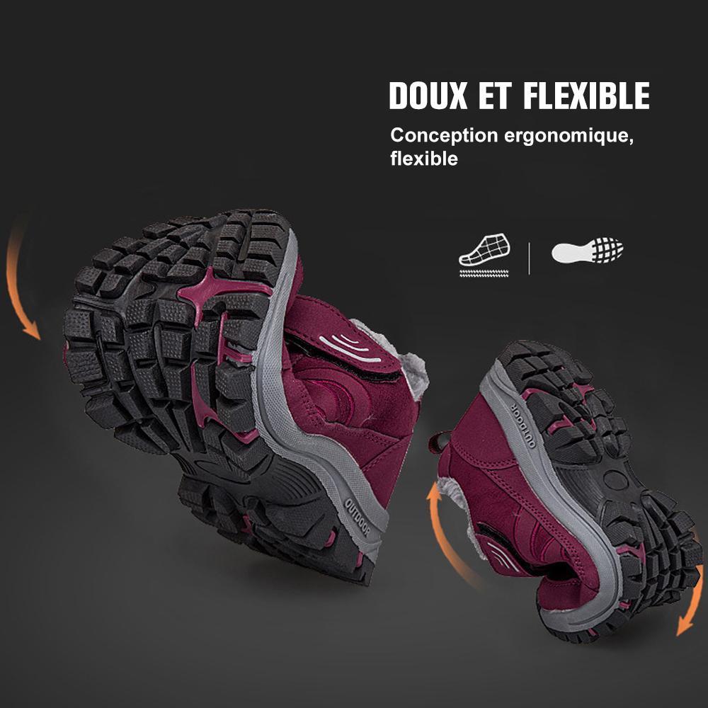Baskets Antidérapantes Chaudes en Velours de Coton