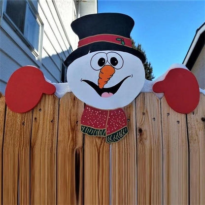 🎅Prévente de Noël🎅Décoration de Clôture sur le Thème de Noël