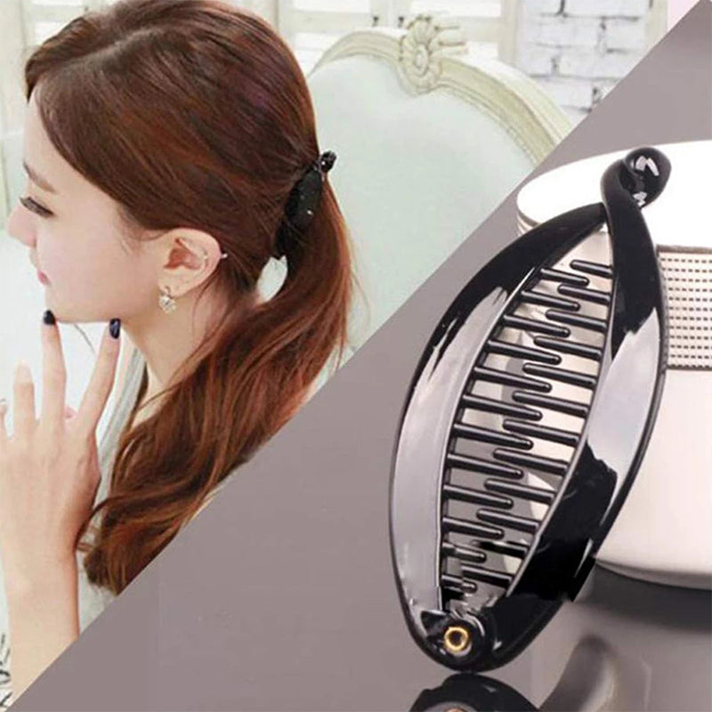 Nouvelle Conception Acétate Banane Motif Poignées de Cheveux