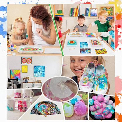 Kit d'Art de Peinture Marbrée à L'eau