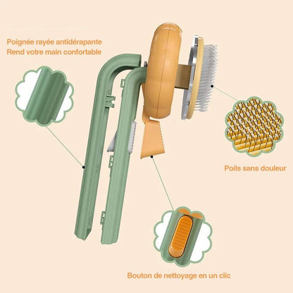 💖 Brosse à Peigner Citrouille pour Animaux de Compagnie
