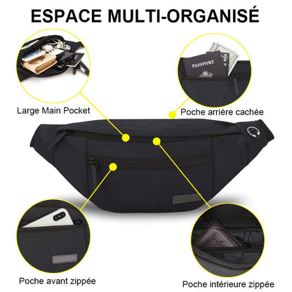 Grand Sac de Ceinture avec Pochette Banane