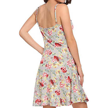 Robe d'été à Bretelles Ajustables de Plage