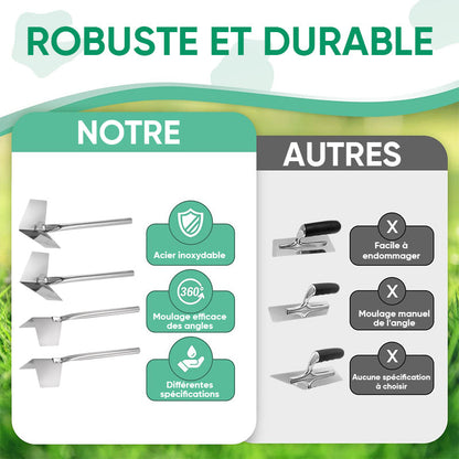 Grattoir mural en acier inoxydable(4pcs)