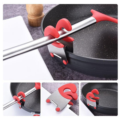Clip à Spatule Côté Pot en Acier Inoxydable, 2 pièces