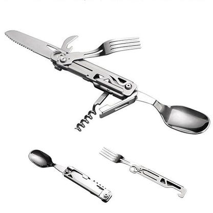 Set d'ustensiles multifonctionnels de camping 5 en 1