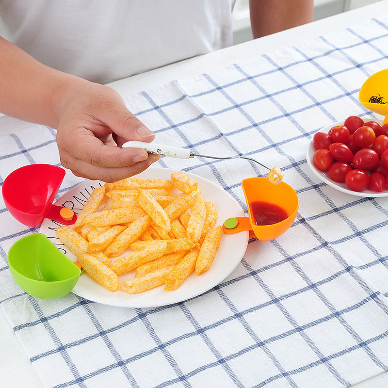 Support d'assiette pour bol à pince à trempette