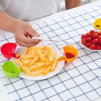 Support d'assiette pour bol à pince à trempette