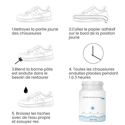 Chaussures Blanchissant Gel Nettoyant