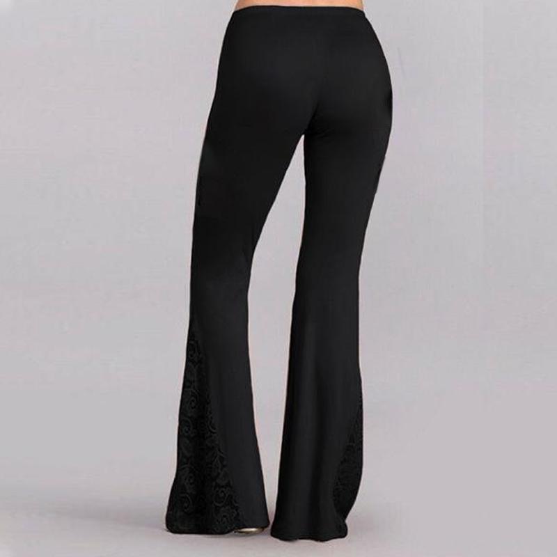 Femmes Pantalon Évasées Dentelles de la Mode