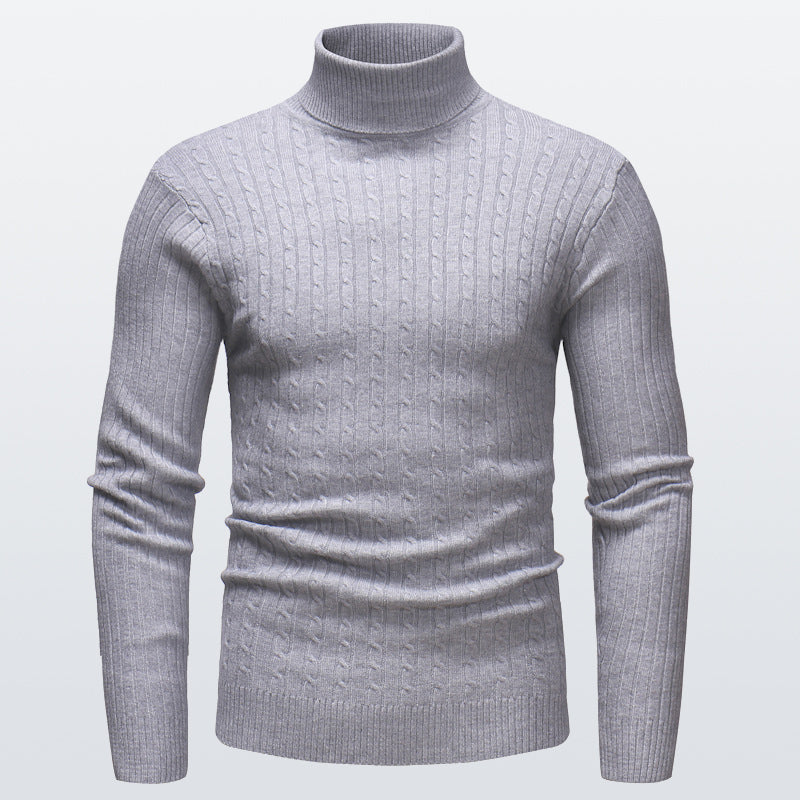 Pull à Col Roulé en Maille pour Homme