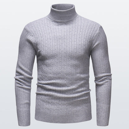 Pull à Col Roulé en Maille pour Homme