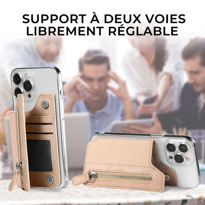 Porte-cartes adhésif multifonctionnel pour portefeuille de téléphone