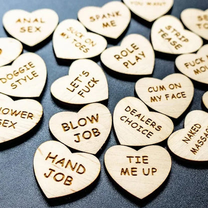 Carte Coeur Rond En Bois