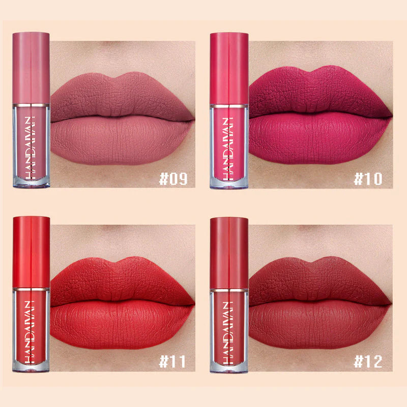Ensemble de Rouge à Lèvres Liquide 12 Couleurs