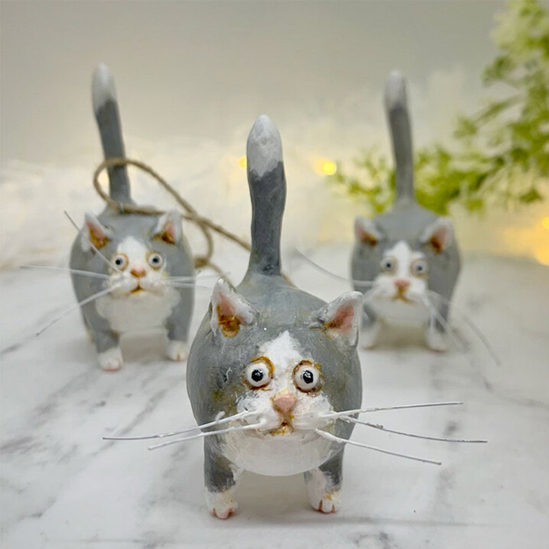 🎉Vente anticipée de Noël - 49 % OFF 🎁Sculpture miniature de chaton