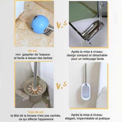Porte Brosse de Toilette Murale