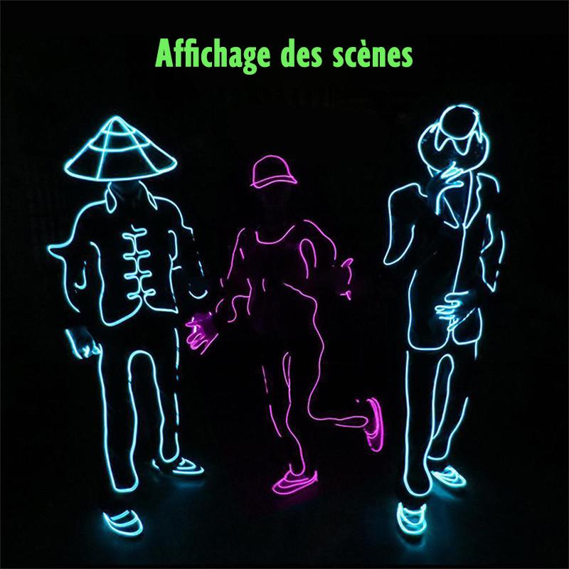 Kit de Stickman à LED Fil de Lumières