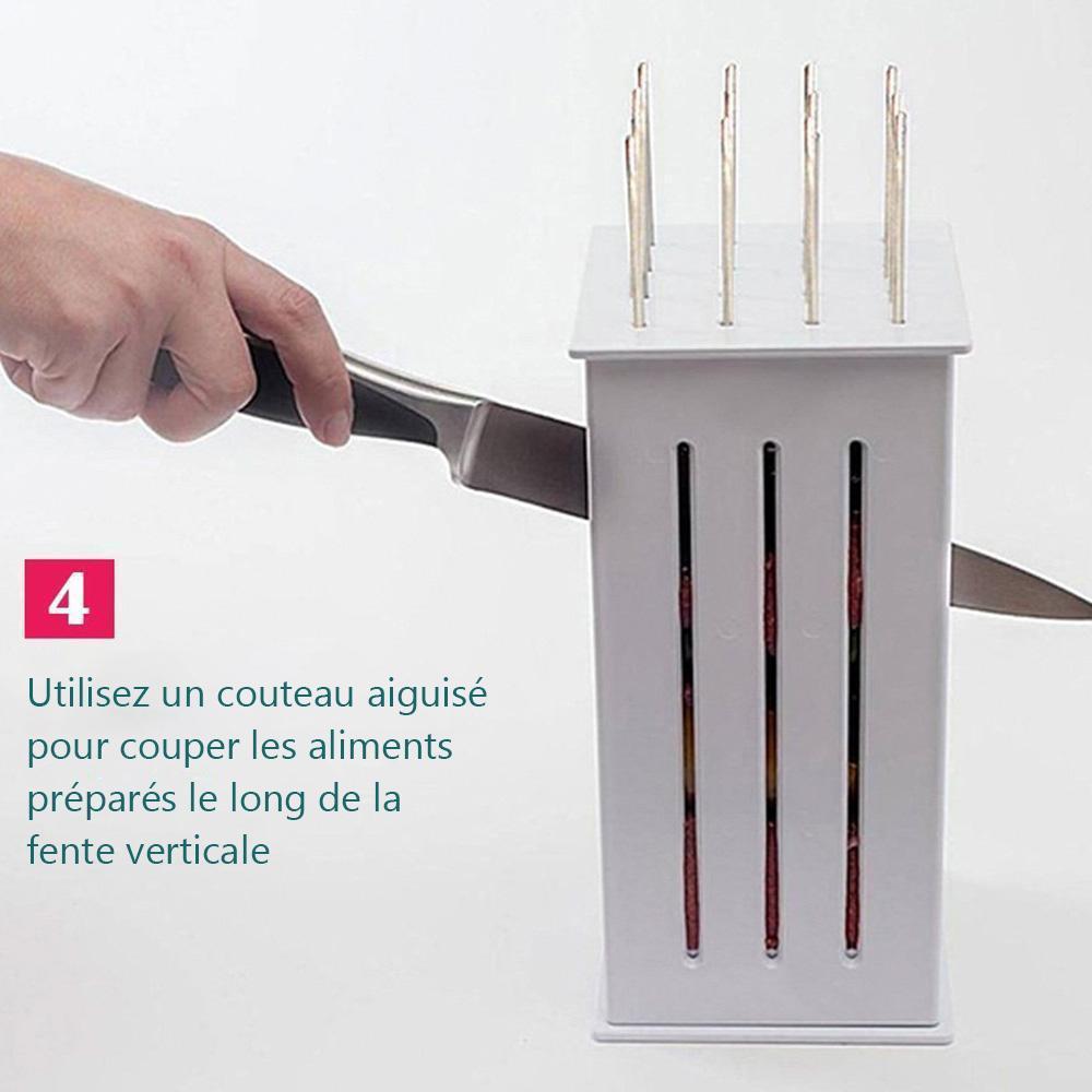 Trancheuse de Nourriture Grill BBQ Brochette Express Avec 16 Trous