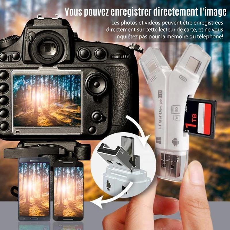 🎉4 en 1 Lecteur de Carte de Smartphone